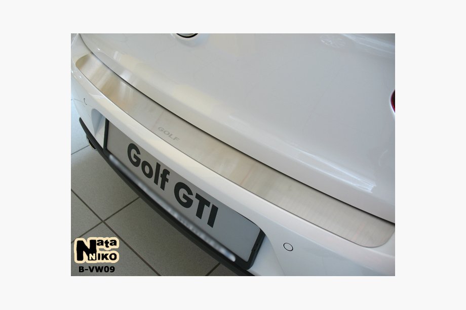 Volkswagen Golf 6 2008-2014 Protection de pare-chocs arrière Nataniko (inox) Image