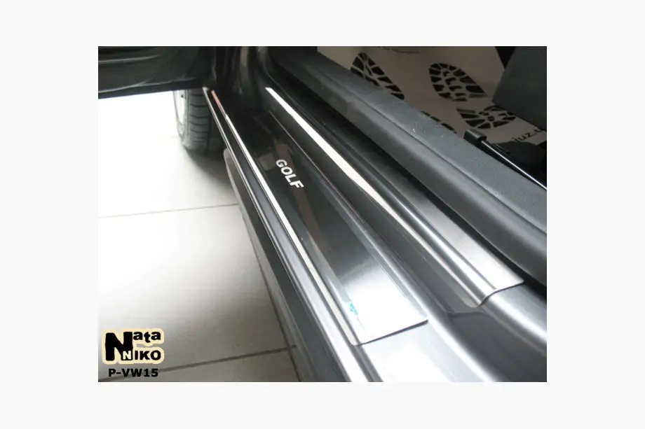 Volkswagen Golf 6 2008-2014 Seuils de porte Natanko (inox) Image