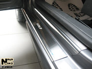 Volkswagen Golf 6 2008-2014 Seuils de porte Natanko (inox) 5 portes, Premium - bande 3M, 0.8 mm photo 1