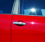 Skoda Superb 2001-2009 Couvre-poignées de porte chromés avec trous (4 pcs, inox) photo 1