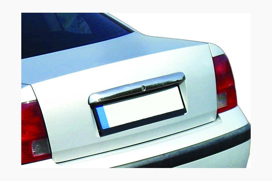 Volkswagen Passat B5 1997-2005 Baguette chromée au-dessus de la plaque d'immatriculation (1996-2000, inox) Image