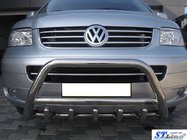 Volkswagen T5 Caravelle 2004-2010 Pare-buffle WT003 (Inox) 50mm, sans inscription photo 8