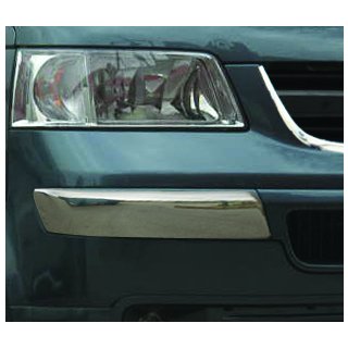 Coins de pare-chocs avant en acier inoxydable (2 pcs) Volkswagen T5 Transporter 2003-2010 photo 1