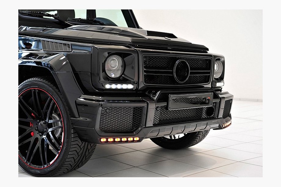 Mercedes G class W463 1990-2018 Lame de pare-chocs avant BRBS avec LED Photo 4