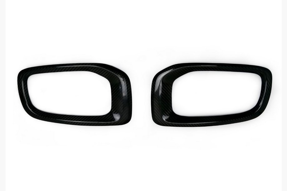 Jeep Renegade 2014- Entourages de phares antibrouillard (2 pcs, carbone) Image