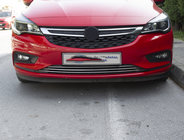 Opel Astra K 2016-2021 Couvre pare-chocs avant en acier inoxydable (3 pcs) photo 1