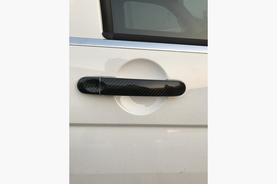 Volkswagen Touran 2003-2010 Couvre-poignées (Carbone véritable) Image