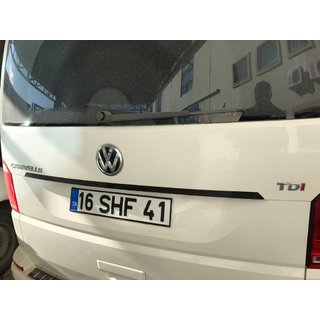 Baguette au-dessus de la plaque d'immatriculation (carbone) Volkswagen T6 2015-2024 photo 1