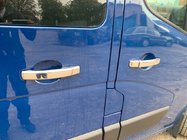 Renault Trafic 2015- Couvre-poignées Chromés (4 pcs) 1 Trou, Carmos - Plastique Chromé photo 1