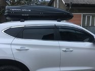 Hyundai Tucson TL 2016-2021 Déflecteurs de vitre avec bande chromée (6 pcs, Niken) photo 1
