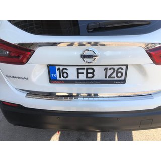 Protection de Pare-chocs Arrière Carmos (2017-2021, Inox) Nissan Qashqai 2014-2021 photo 3