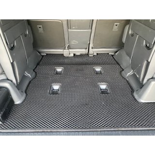 Tapis de coffre 2 pcs (EVA, 7 places, Noir) Lexus LX570/450d 2008-2022 photo 1