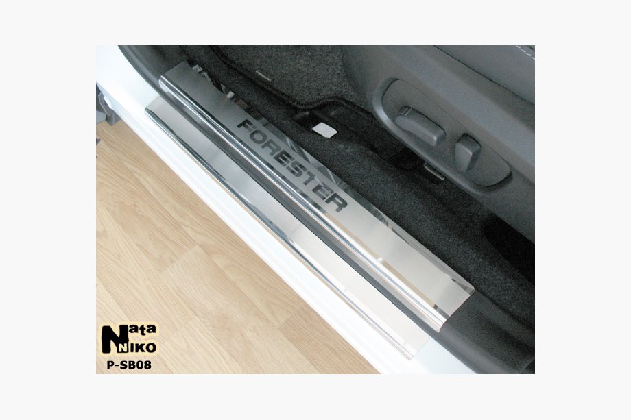 Subaru Forester 2013-2018 Seuils de porte inox Natanika Premium (8 pcs) Photo 1