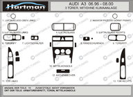 Audi A3 1996-2003 Promo ! Inserts de tableau de bord effet carbone (1996-2000) photo 1
