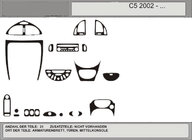 Citroen C-5 2008-2017 Promo ! Garnitures de tableau de bord (aspect carbone) photo 1