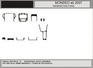 Ford Mondeo 2008-2014 Habillages de tableau de bord (Carbone) photo 1