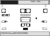 Skoda Fabia 2000-2007 Promo ! Inserts de tableau de bord (Aspect Bois Foncé) photo 1