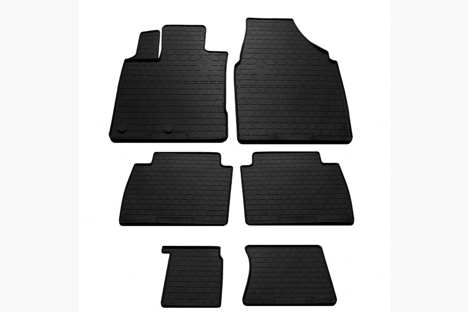 Nissan Qashqai 2007-2010 Tapis en caoutchouc pour +2 (3 rangées, Stingray Premium) Image