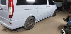 Mercedes Vito W639 2004-2014 Bas de Caisse Exclusive (2 pcs, apprêtés) photo 1