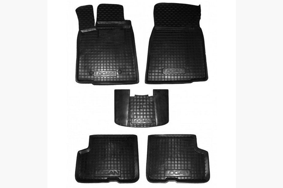 Renault Logan MCV 2005-2013 Tapis en caoutchouc avec rebord (Autogumm) Image