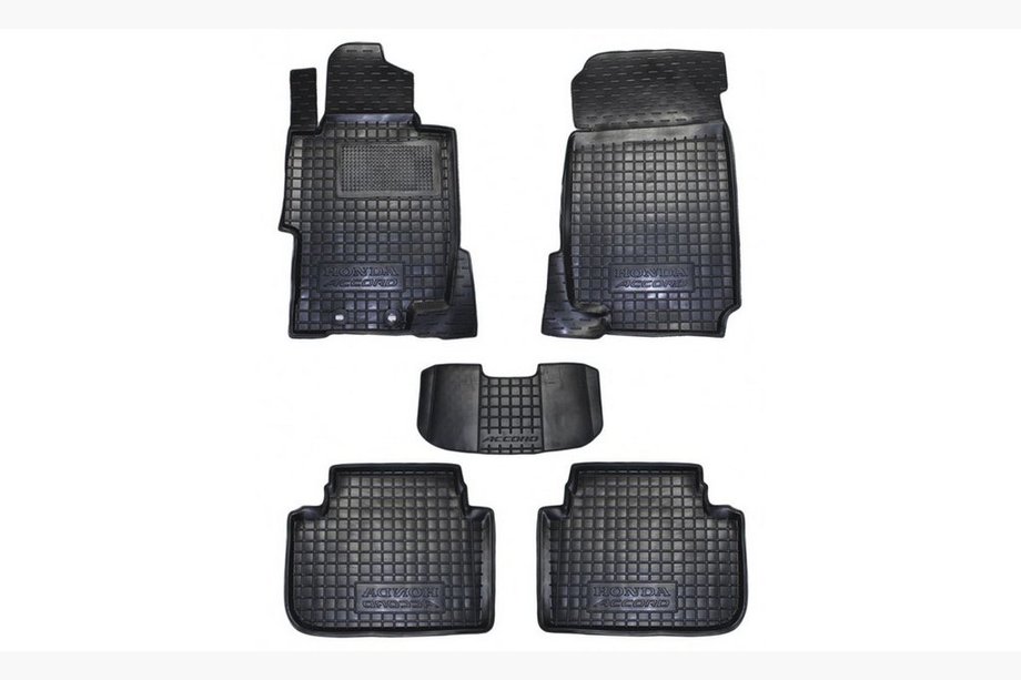 Honda Accord VII 2002-2007 Tapis en caoutchouc avec rebord (Autogumm) Image