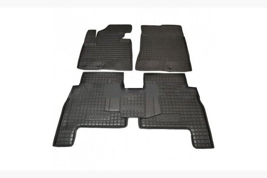 Hyundai Santa Fe 2 2006-2012 Tapis en caoutchouc avec rebord 2006-2010 (Autogumm) Image