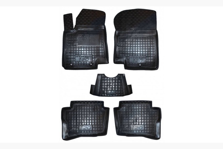 Hyundai I-20 2014-2020 Tapis en caoutchouc avec rebord 2016+ (Autogumm) Image