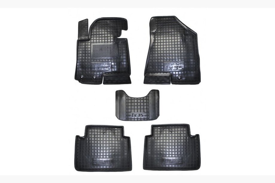 Hyundai IX-35 2010-2015 Tapis en caoutchouc avec rebord (Autogumm) Image