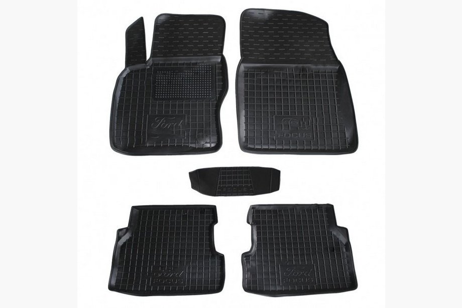 Ford Focus II 2005-2008 Tapis en caoutchouc avec rebord (Autogumm) Image