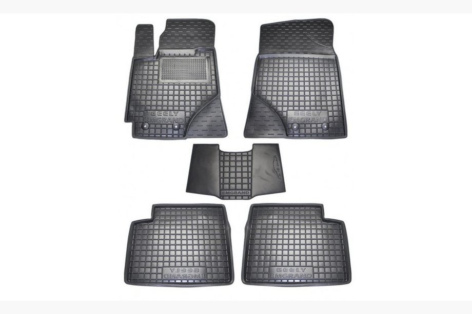 Geely Emgrand EC7 2009- Tapis en caoutchouc avec rebord (Autogumm) Image