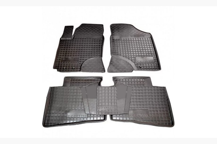 Kia Cerato 2 2010-2013 Tapis en caoutchouc avec rebord (Autogumm) Image