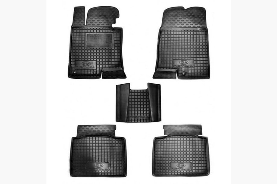 Kia Optima 2010-2016 Tapis en caoutchouc avec rebord (Autogumm) Image