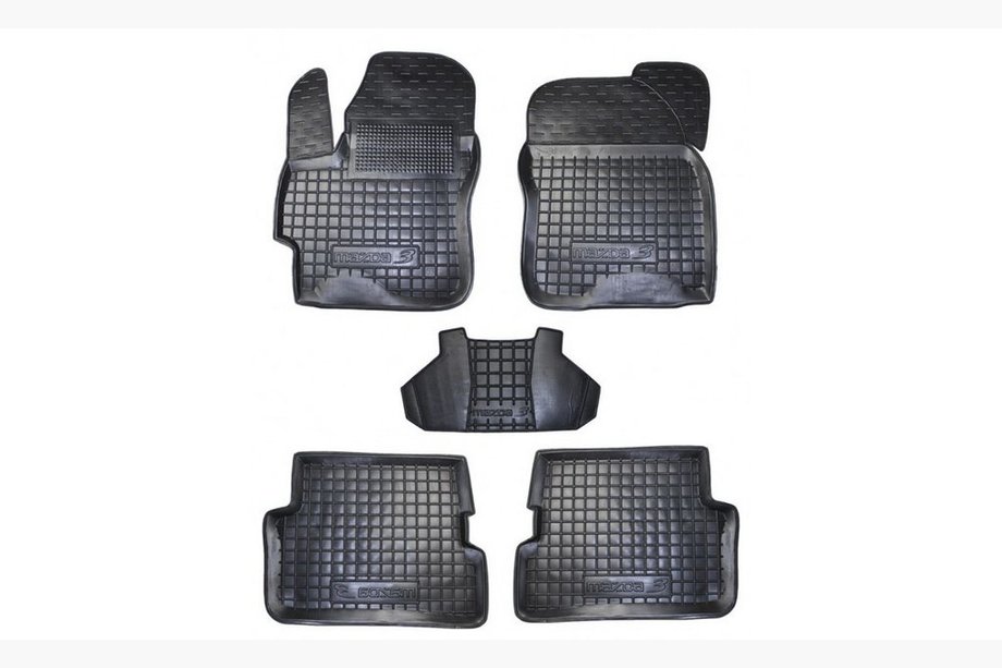 Mazda 3 2003-2009 Tapis en caoutchouc avec rebord (Autogumm) Image