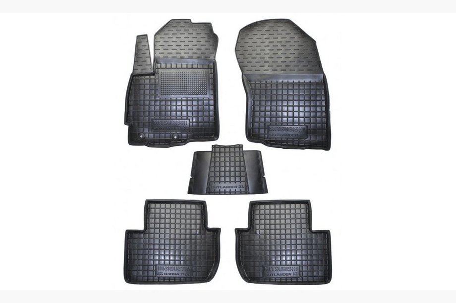 Mitsubishi Outlander 2006-2012 Tapis de sol en caoutchouc avec rebord XL (Autogumm) Image