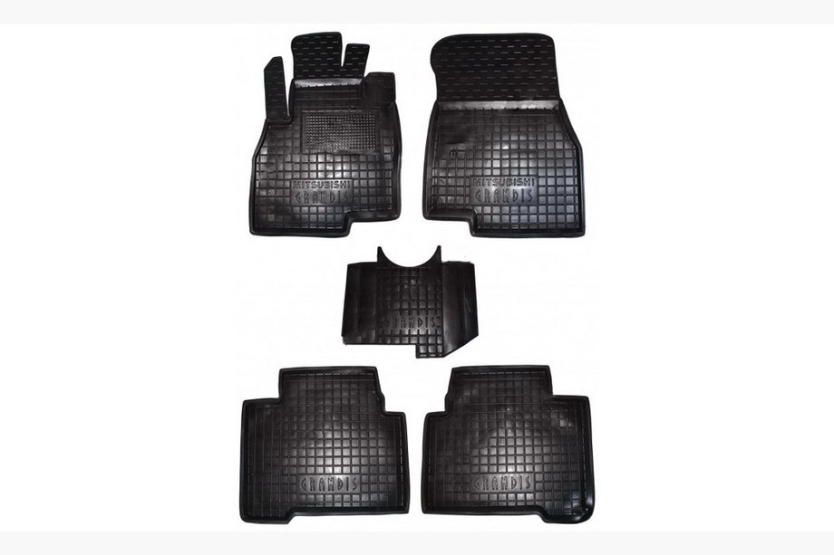 Mitsubishi Grandis 2003-2011 Tapis en caoutchouc avec rebord 5 places (Autogumm) Image