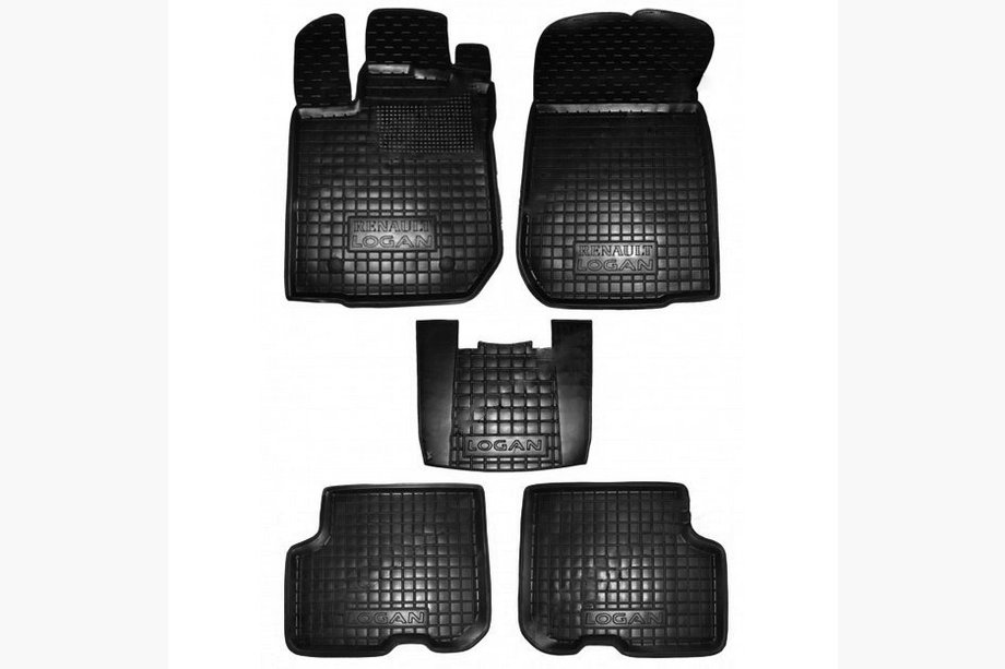 Renault Logan II 2013-2022 Tapis en caoutchouc avec rebord (Autogumm) Image
