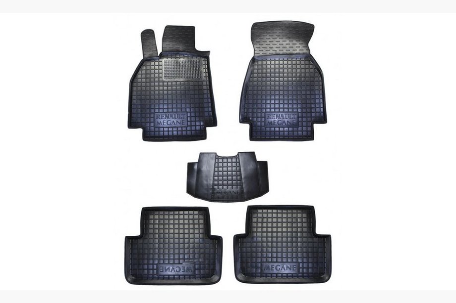 Renault Megane II 2004-2009 Tapis en caoutchouc avec rebord (Autogumm) Image