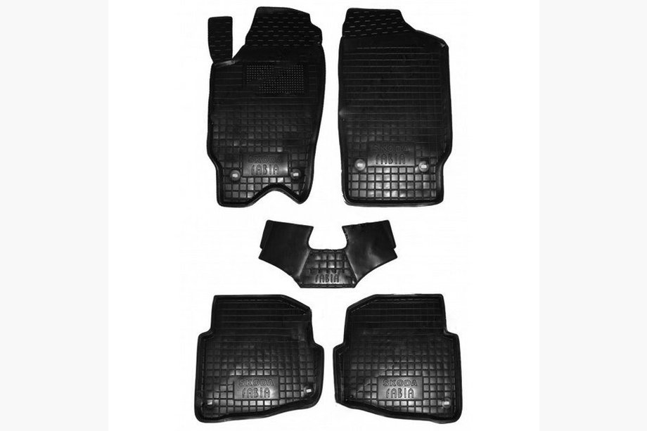 Skoda Fabia 2000-2007 Tapis en caoutchouc avec rebord (Autogumm) Image