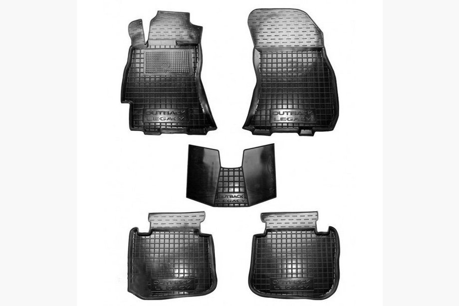 Subaru Outback 2009-2014 Tapis en caoutchouc avec rebord (Autogumm) Image