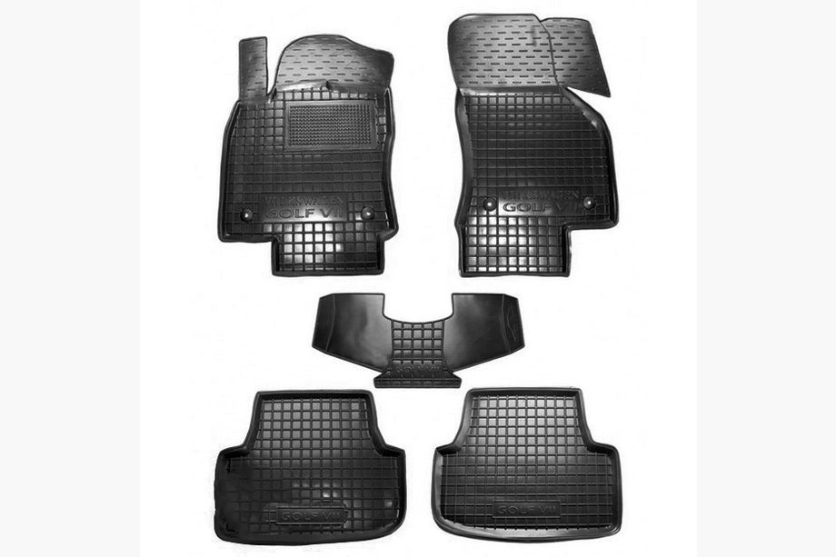 Volkswagen Golf 7/E-Golf 2012-2020 Tapis en caoutchouc avec rebord (Autogumm) Image