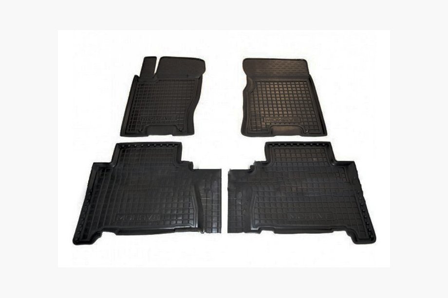 Kia Mohave 2008-2016 Tapis en caoutchouc avec rebord 5 places (Autogumm) Image