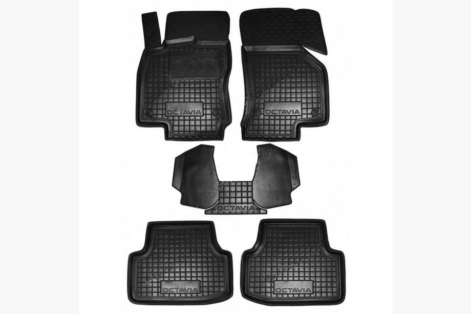Skoda Octavia III A7 2013-2019 Tapis en caoutchouc avec rebord (Autogumm) Image
