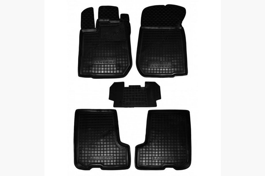 Renault Sandero 2013-2022 Tapis en caoutchouc avec rebord (Autogumm) Image