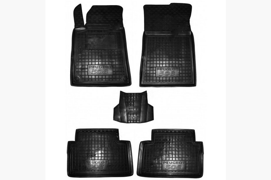 Peugeot 508 2010-2018 Tapis en caoutchouc avec rebord (Autogumm) Image