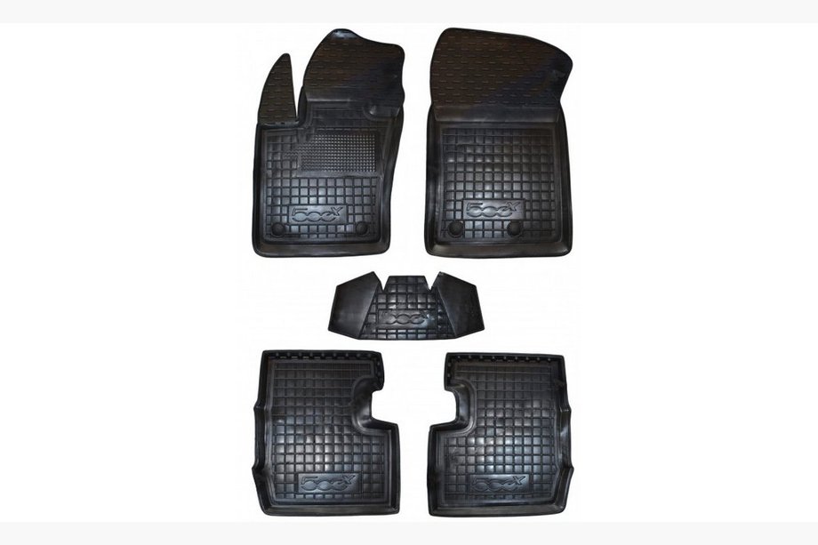 Fiat 500X 2014-2024 Tapis en caoutchouc avec rebord (Autogumm) Image