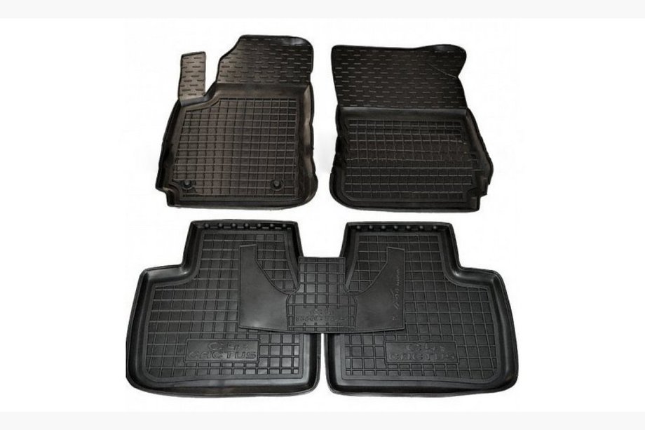 Citroen Cactus 2014-2020 Tapis en caoutchouc avec rebord (Autogumm) Image
