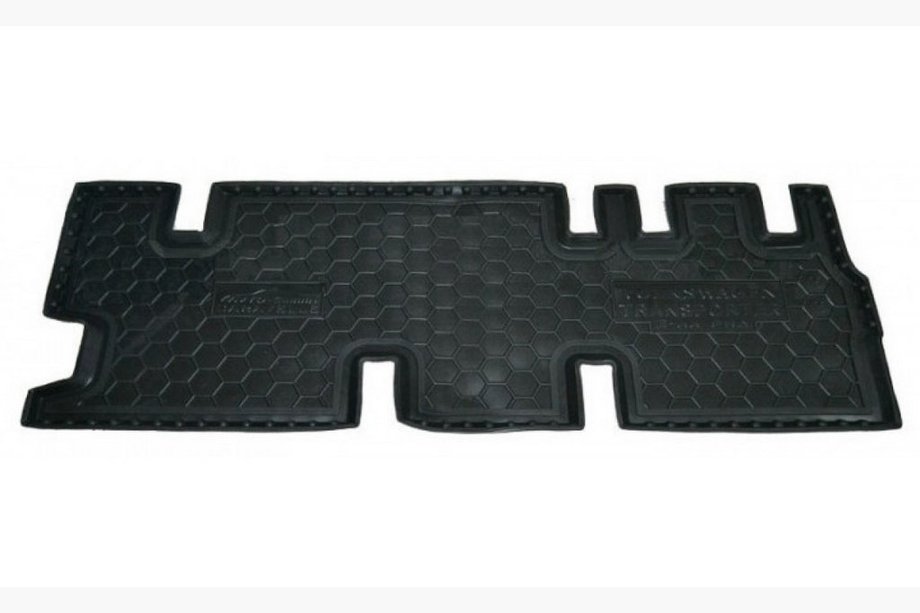 Volkswagen T5 2010-2015 Tapis en caoutchouc avec rebord Caravelle 3e rangée sans chauffage (Autogumm) Image