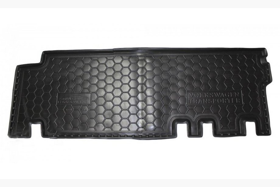 Volkswagen T5 2010-2015 Tapis en caoutchouc avec rebord Caravelle 2e rangée avec chauffage (Autogumm) Photo 1