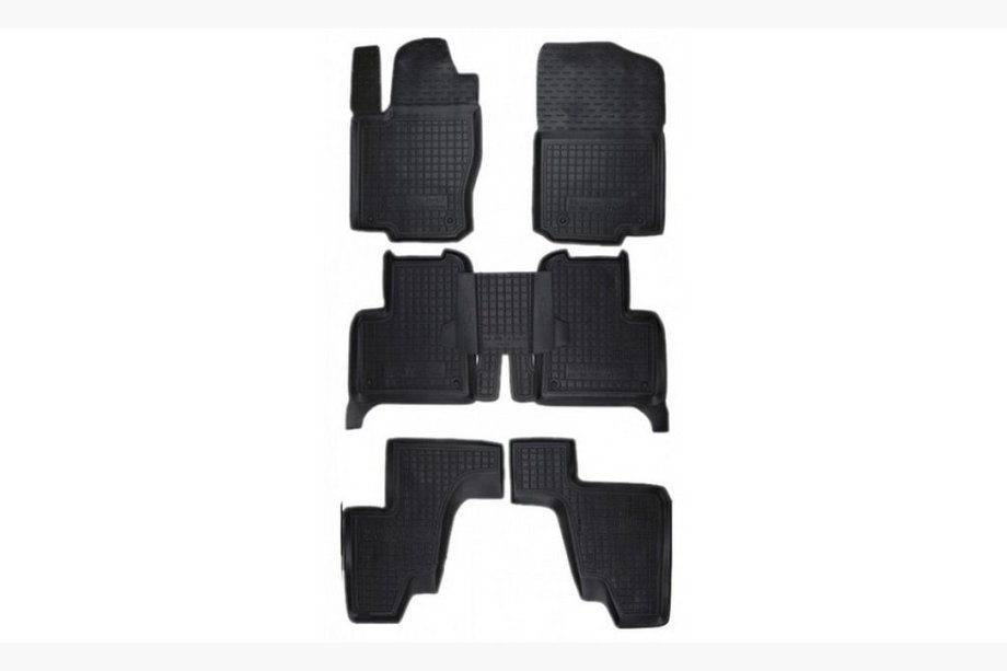 Mercedes GL/GLS class X166 2012-2019 Tapis en caoutchouc avec rebord 7 places (Autogumm) Image