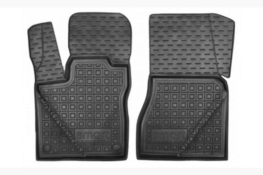 Smart 2007-2014 Tapis en caoutchouc avec rebord 2014+ 453 Fortwo (Autogumm) Image